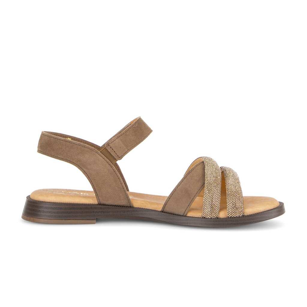 Sandal met riempjes bruin