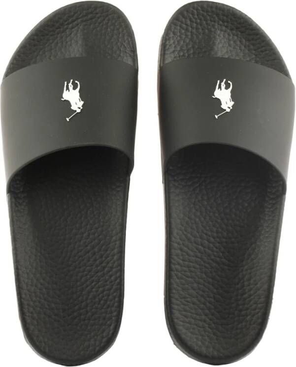 Polo Ralph Lauren Pool Slide Sandalen Schoenen black white maat: 42 beschikbare maaten:41 42 46