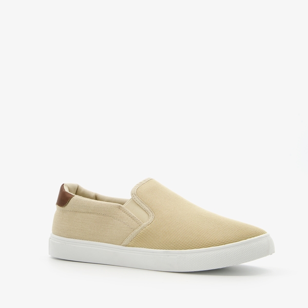 Heren instappers beige