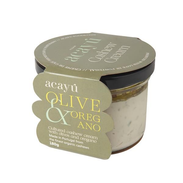 Creme Bio De Caju Com Azeitonas E Orégãos