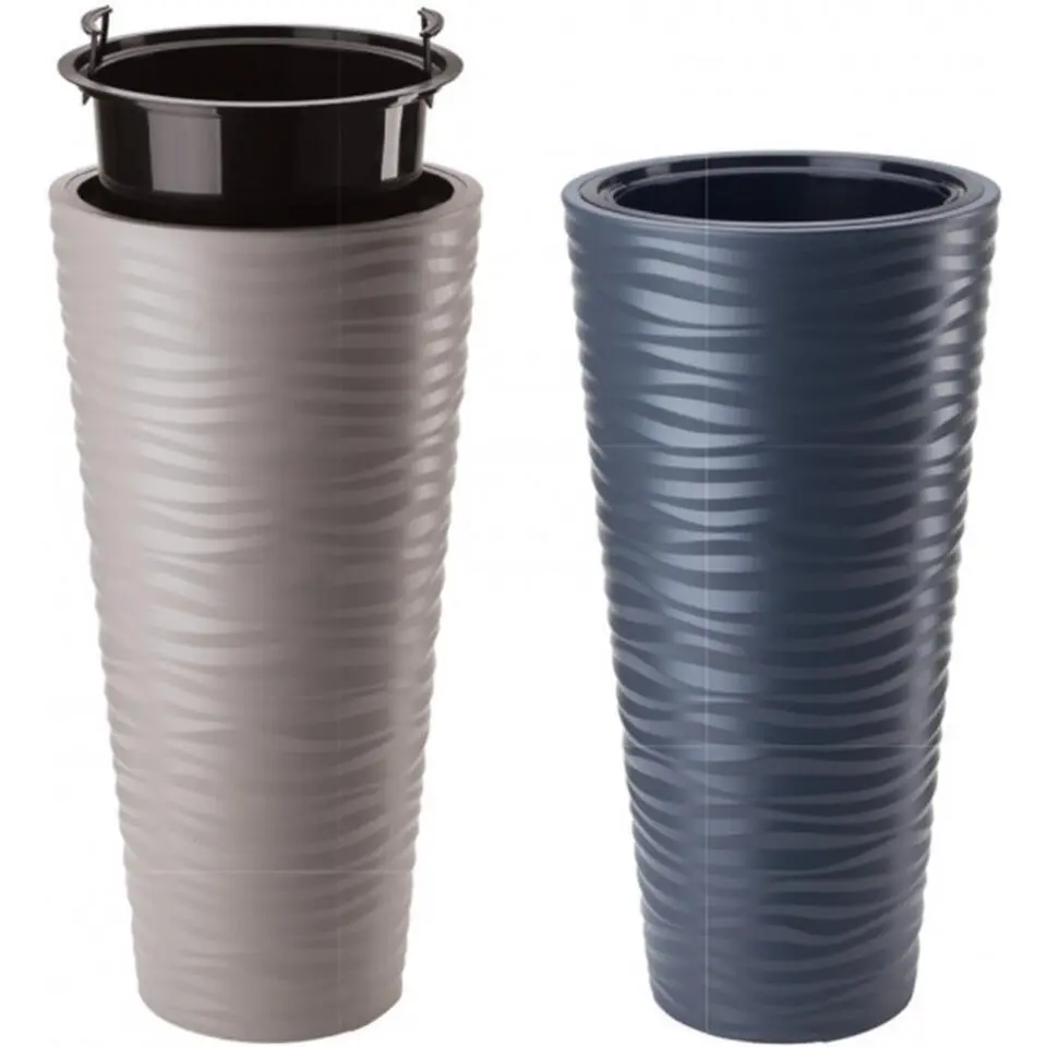 Form Plastic Plantenpot rond - kunststof - zwart - D35 x H69 cm