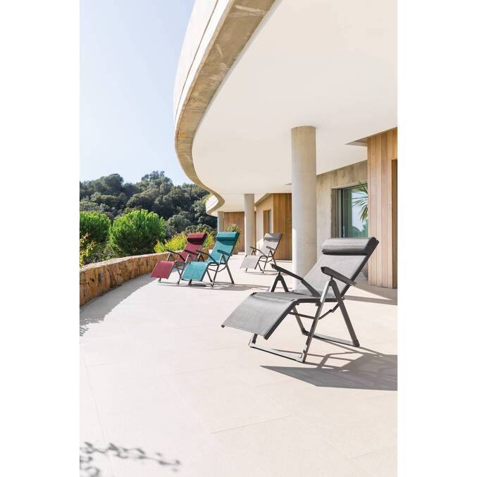 Fauteuil de jardin DECIMA Bordeaux / Graphite