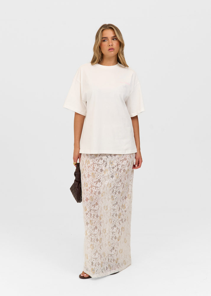 Resort club t-shirt creme