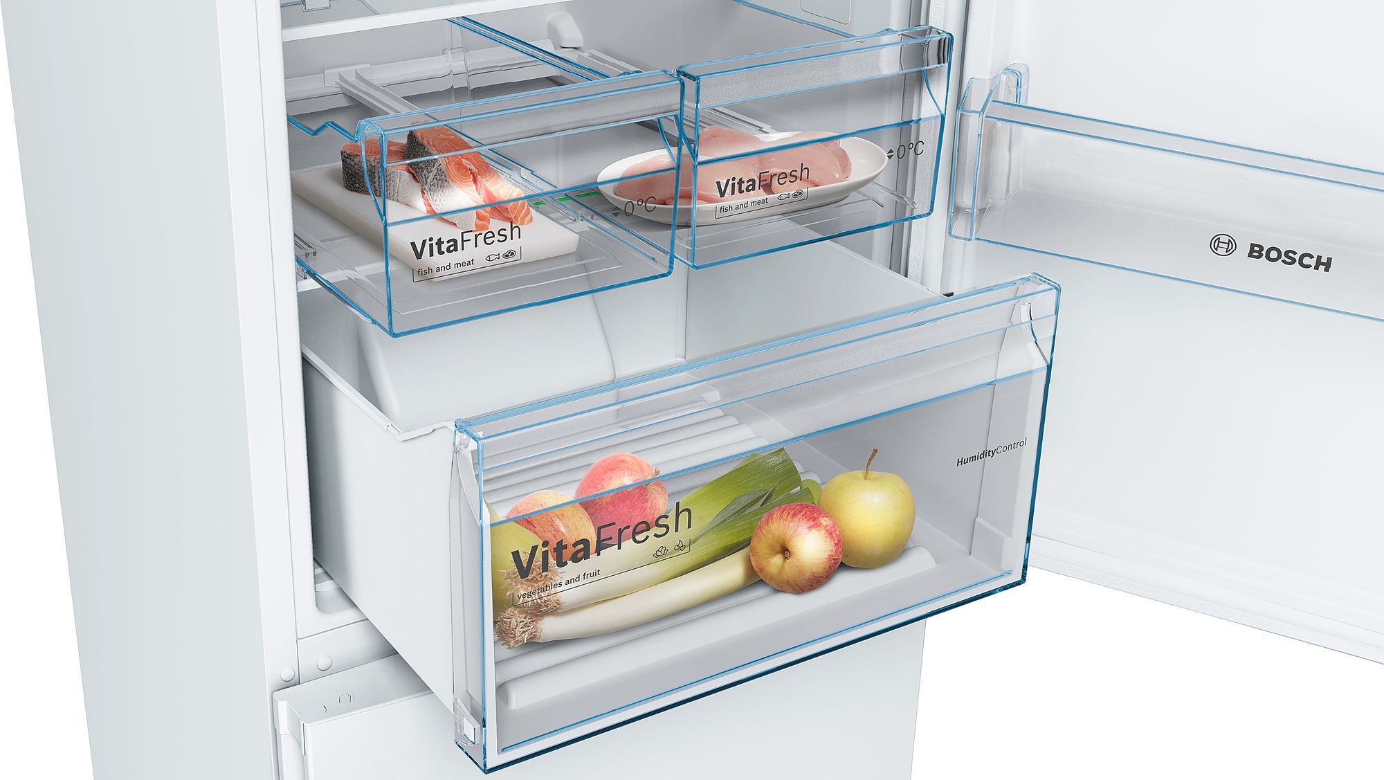 Refrigerador Combinado Independente Série 4 186 x 60 cm Branco KGN36XWEP