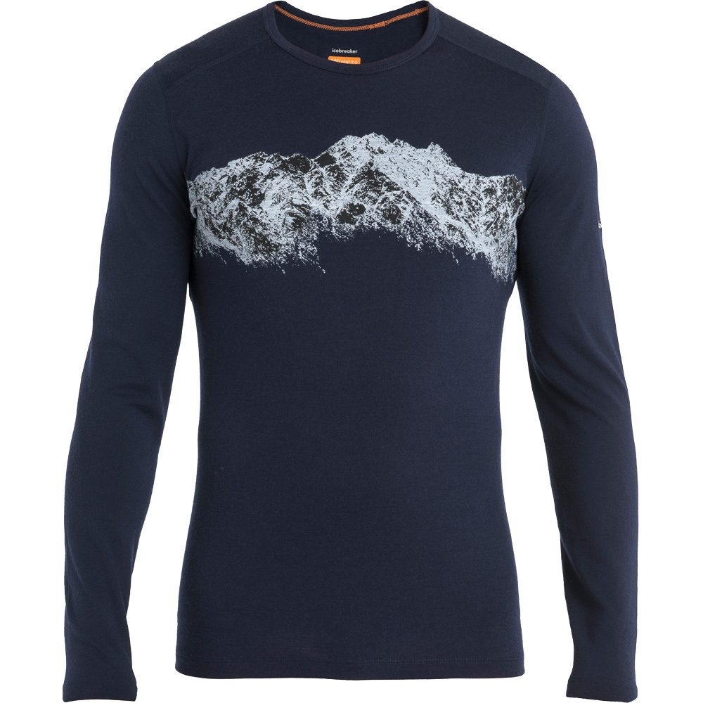 Icebreaker 200 Oasis Crewe Remarkable Longsleeve Herren midnight navy