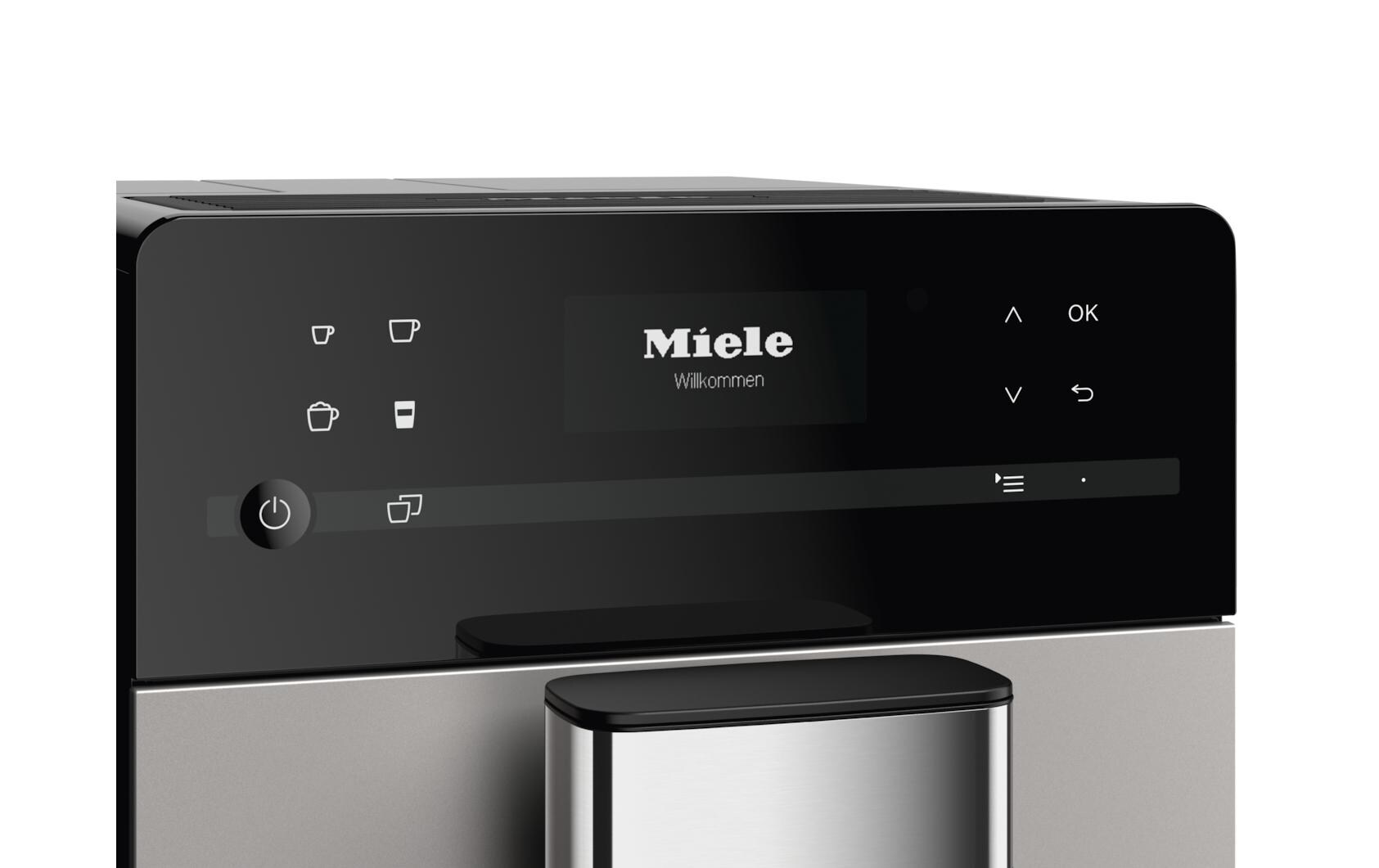 Kaffeevollautomat CM 5510-CH Silence Schwarz, Silber<br>Stand-Kaffeevollautomat mit OneTouch for Two-Zubereitung für höchsten Kaffeegenuss