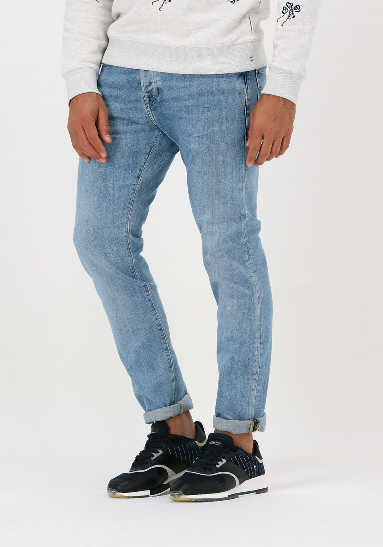 SCOTCH & SODA lichtblauwe scotch & soda slim fit jeans essentials ralston in organic cotton - aqua blue