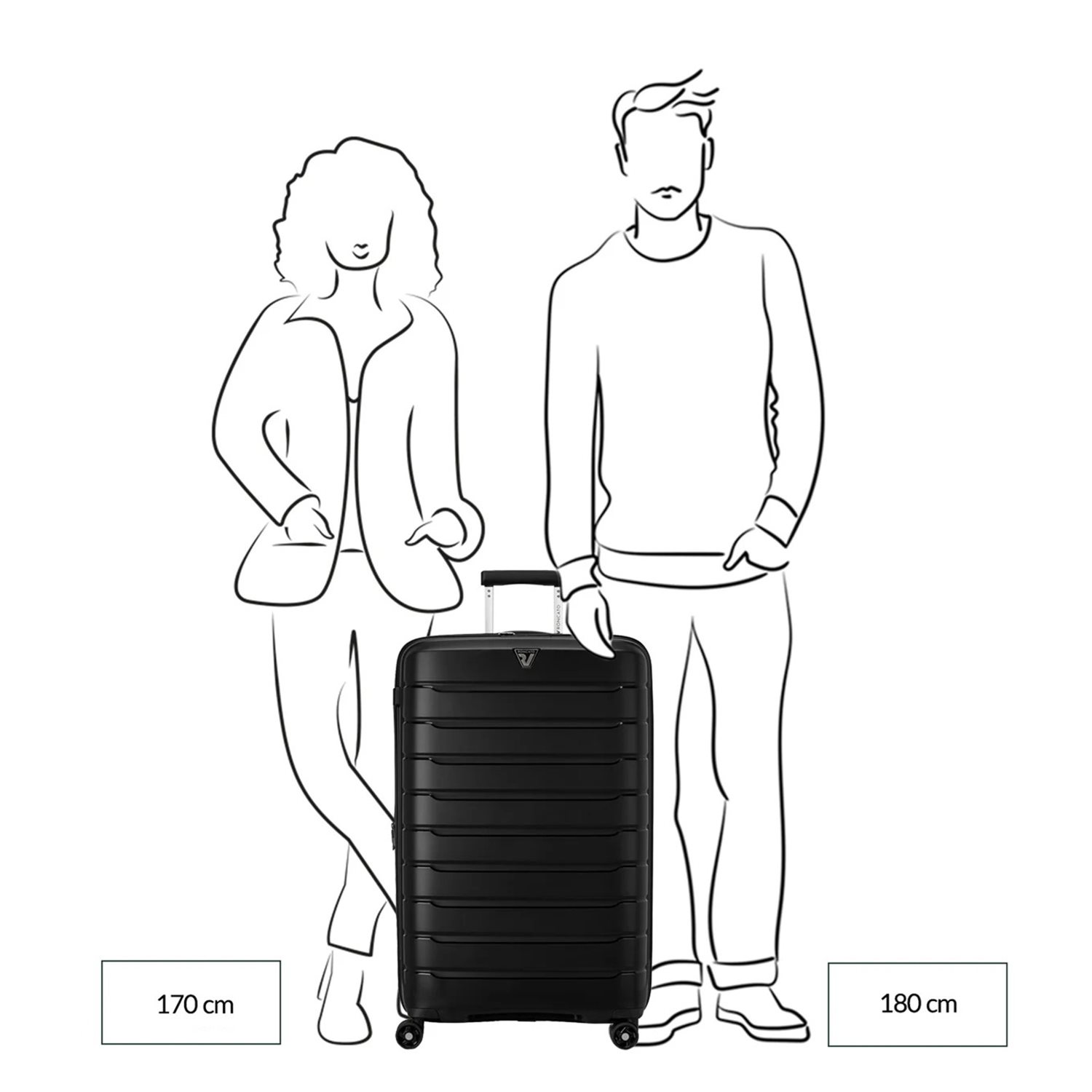 Roncato B-Flying Expandable Trolley 78 spot sky blue