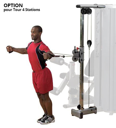 BODYSOLID PRO DUAL Option Double poste Colonne à Cables