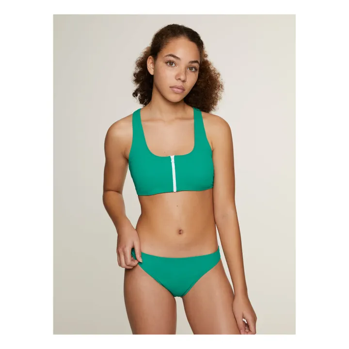 Miska Paris Bas de Maillot de Bain Bio Brief | Vert