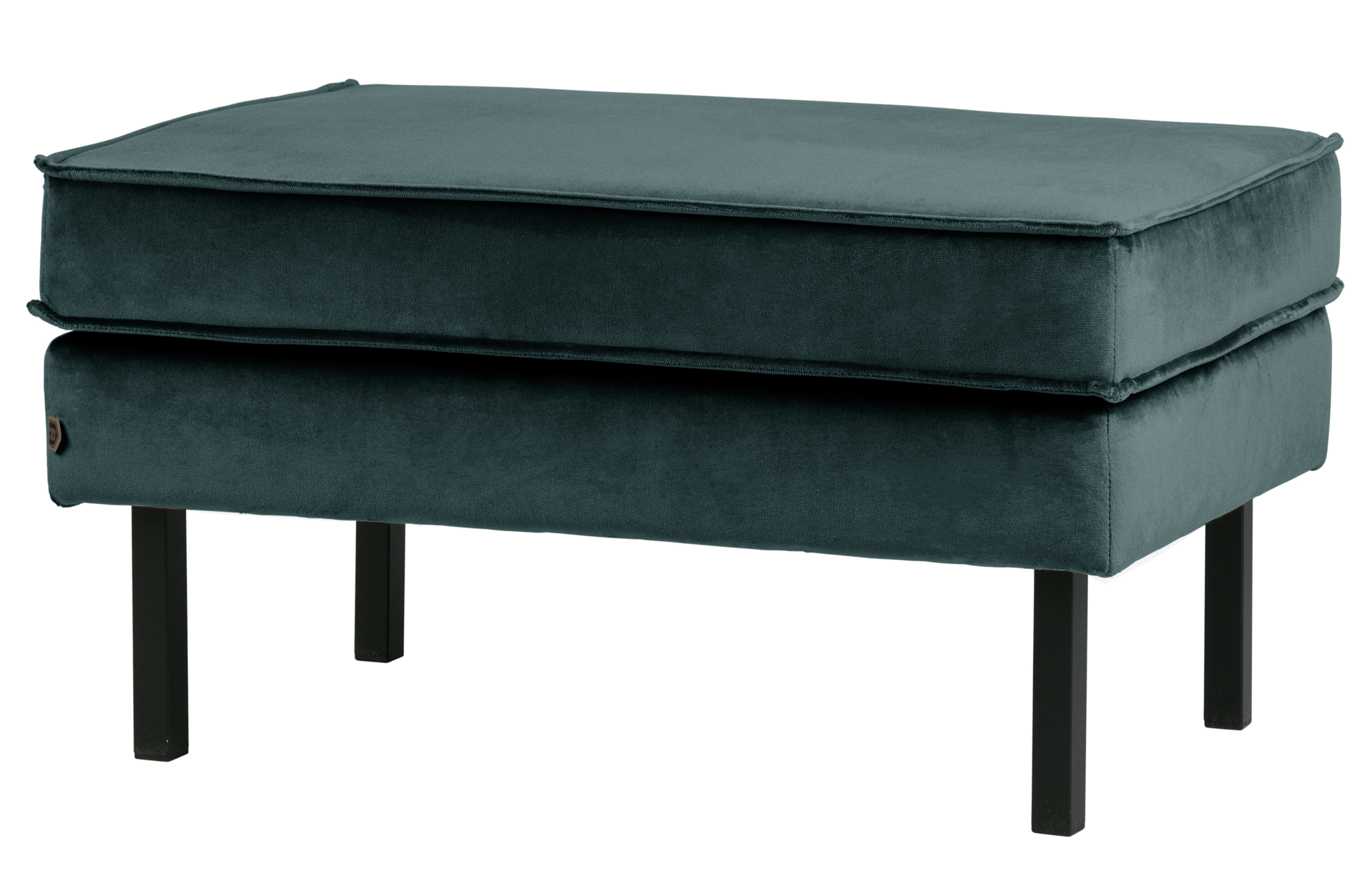 Hocker Rodeo op poten velvet - Teal