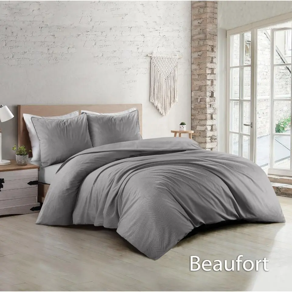 Papillon Beaufort Dekbedovertrek - Lits-jumeaux - 240x200/220 cm - Grijs
