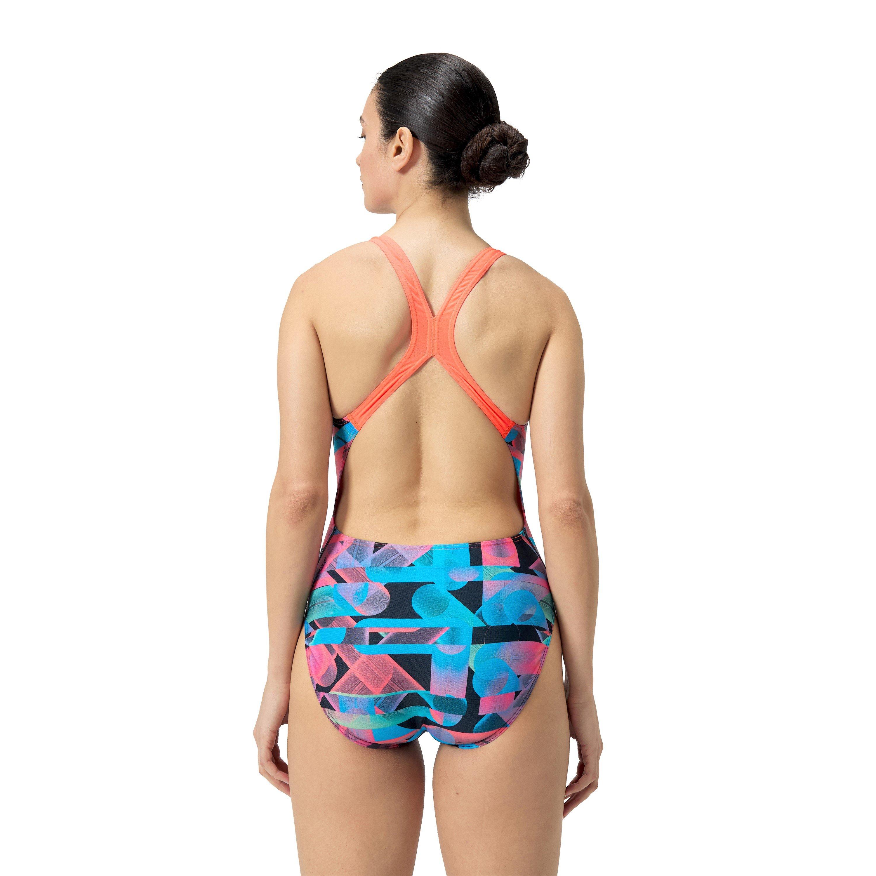Speedo Allover Digital Powerback Swimsuit
