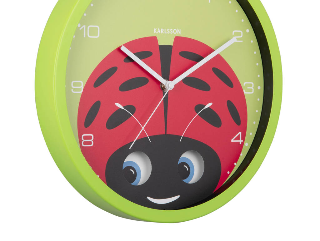 Klokken wandklok Peekaboo Ladybug (Ø30,8 cm)