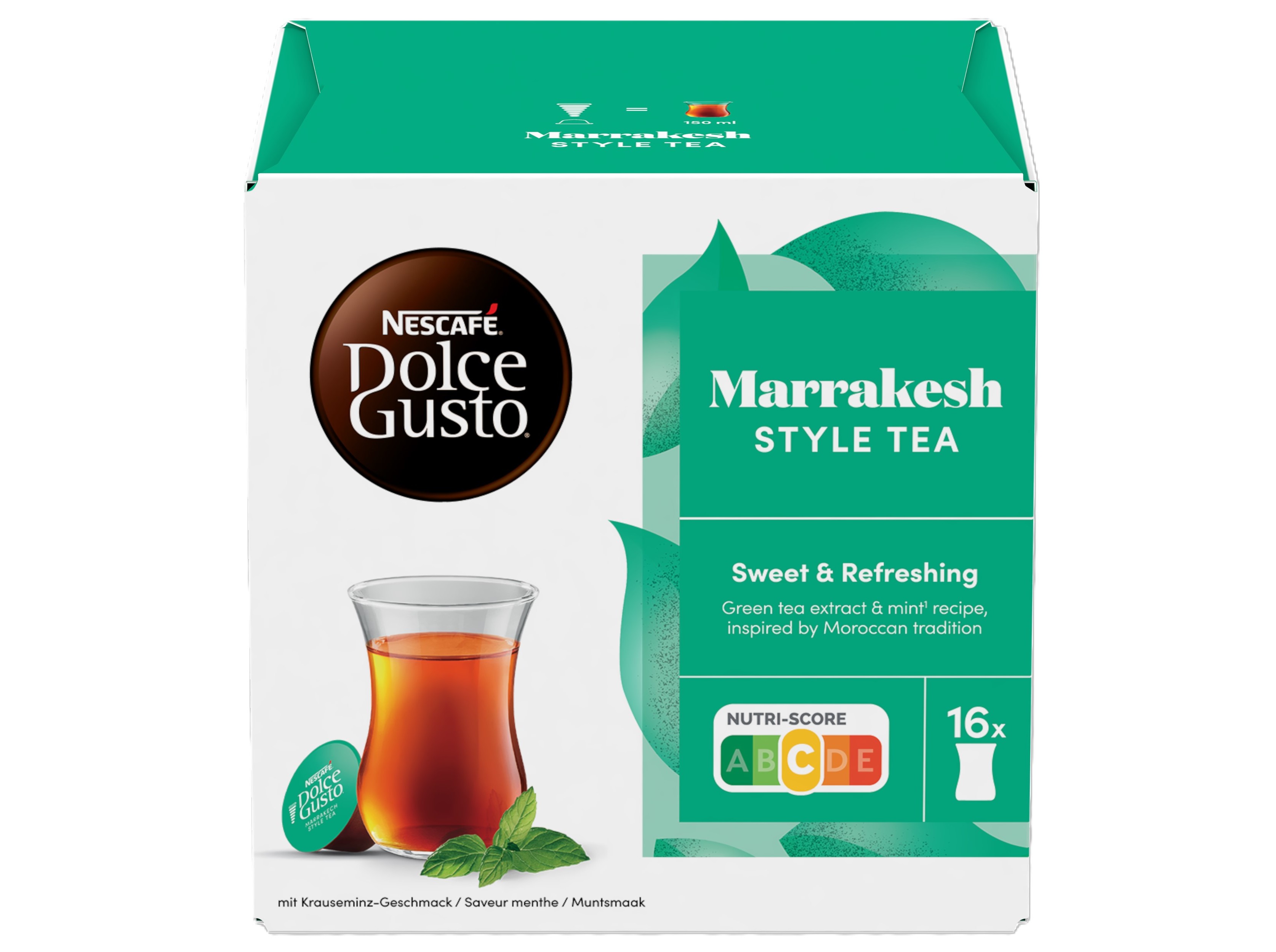 CÁPSULAS DOLCE GUSTO CHÁ VERDE MARRAKESH 16UN