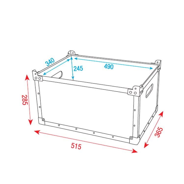 DAP H3 Stack Case Value Line transportcase 490x340x245mm