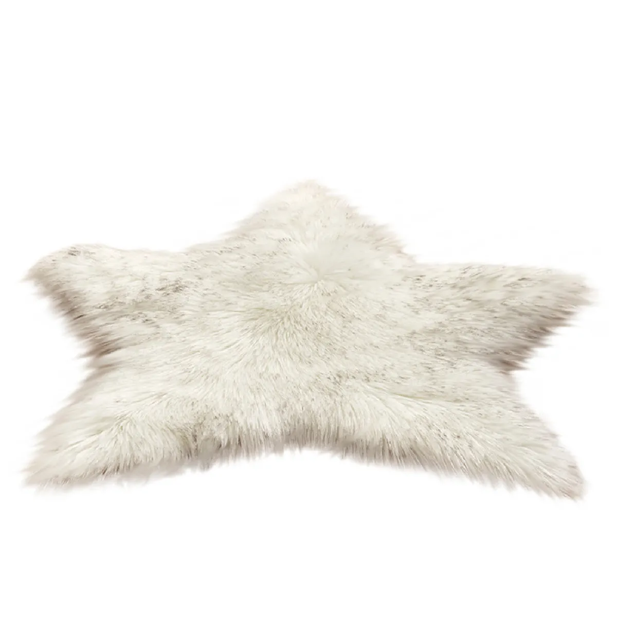 Tapis Fausse Fourrure Pentagramme