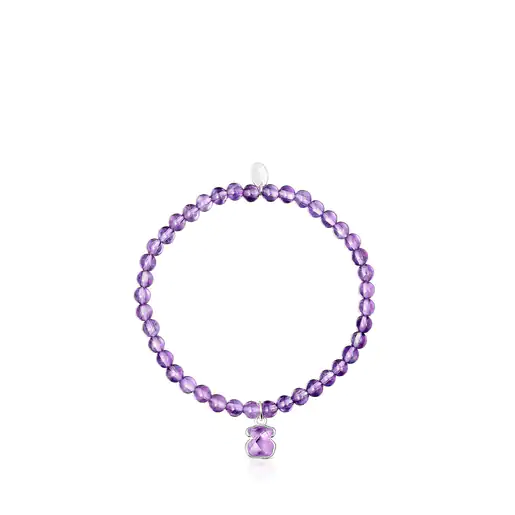 Pulsera de prata e amatista Icon Color
