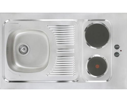 Flex Well Pantry Keuken Mini Keuken met Apparaten Wito 100 cm Wit Mat Gedemonteerd Omkeerbaar Versie