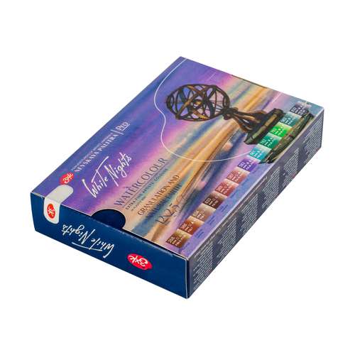WHITE NIGHTS™ Künstler-Aquarellfarben-Set Granulating and Earth