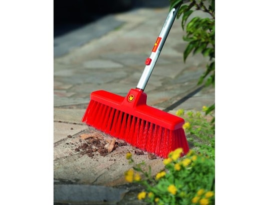 OUTILS WOLF - Seau + Balai Balai terrasse 35 cm multi-star - poils évasés/biseautés - s...
