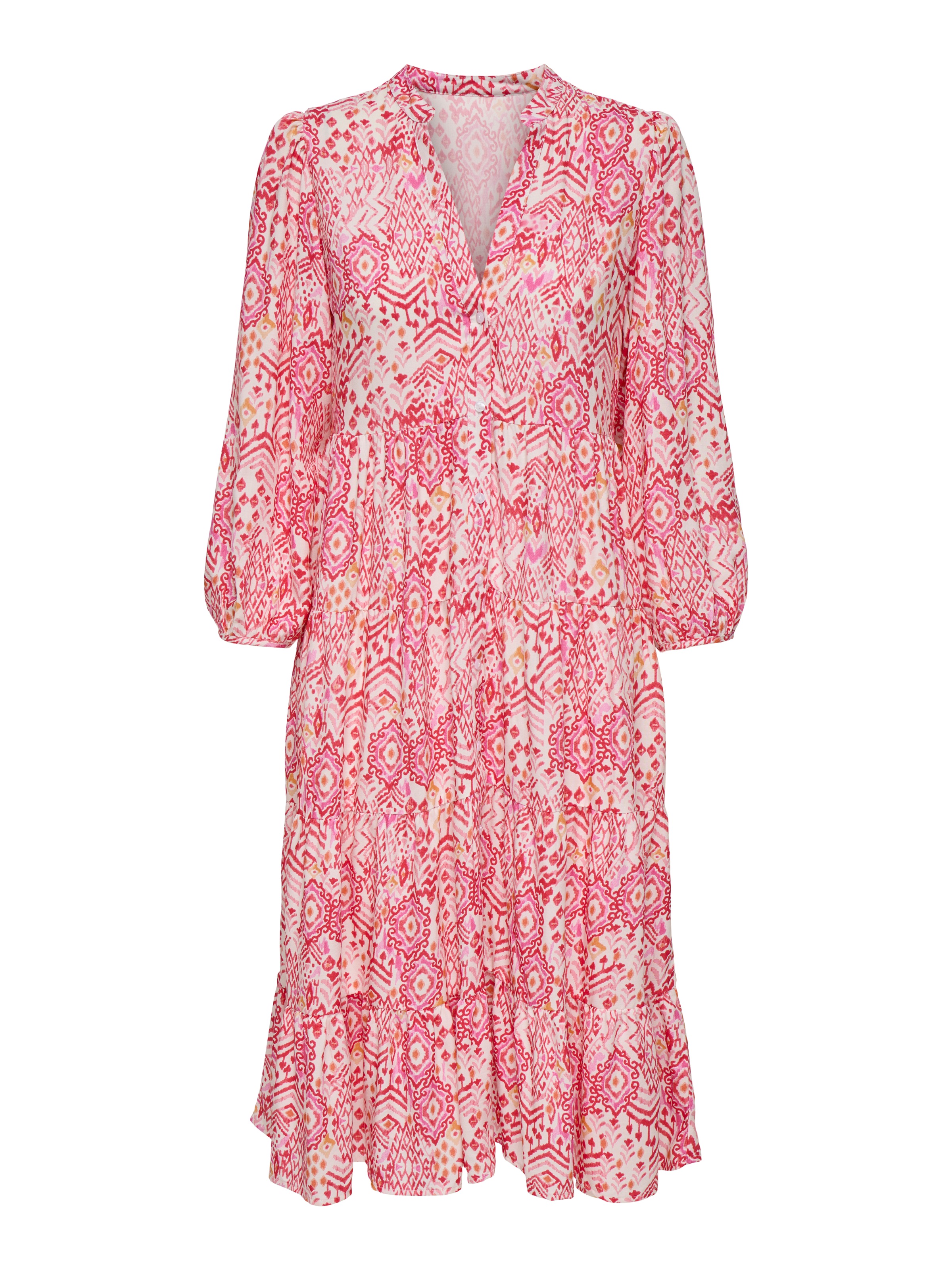 ONLY CARMAKOMA Tunikakleid »CARMILANA 3/4 DRESS WVN NOOS« Sommerkleid