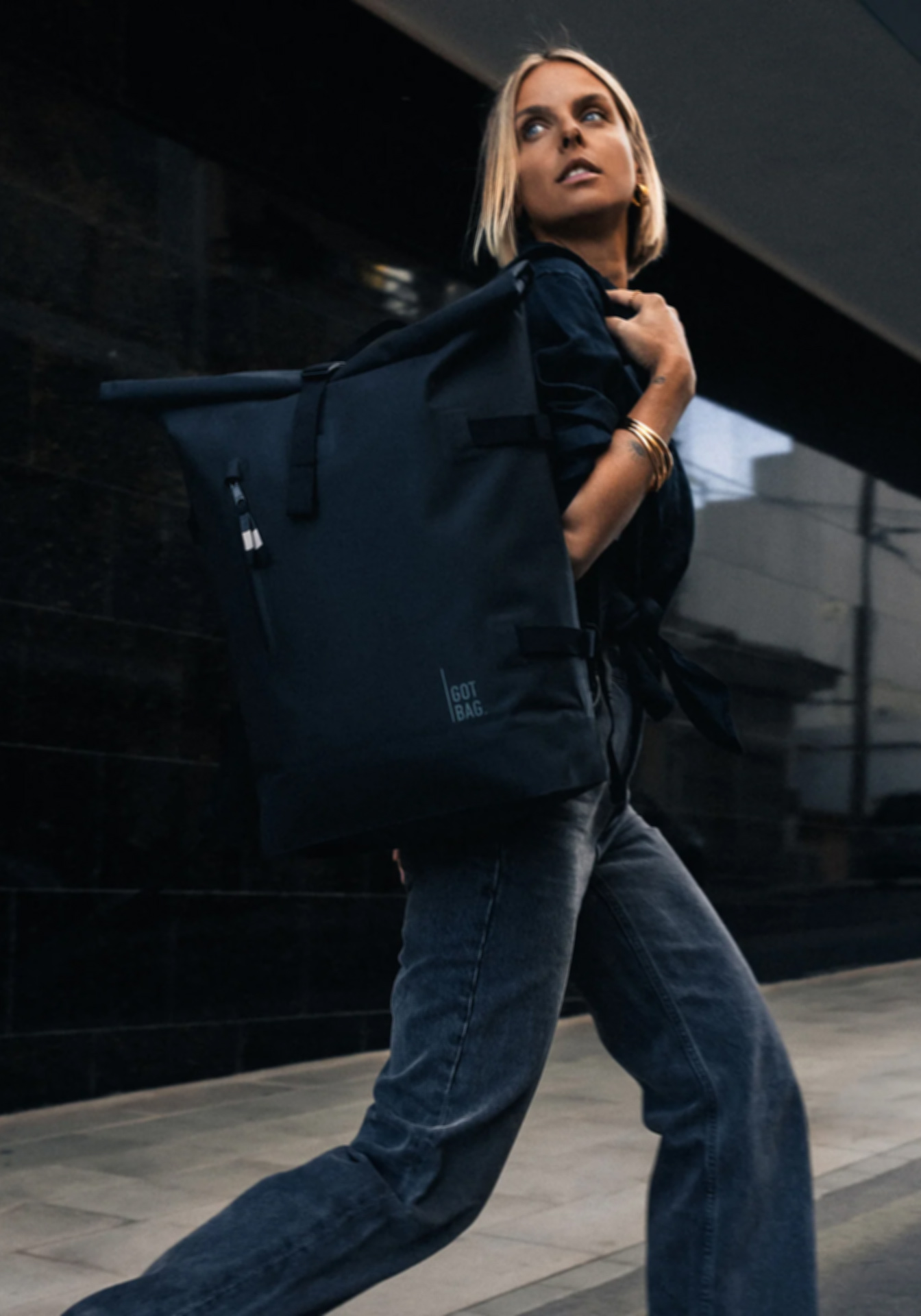 Got Bag Rucksack 4 Ocean Rolltop 2.0 Monochrome Black