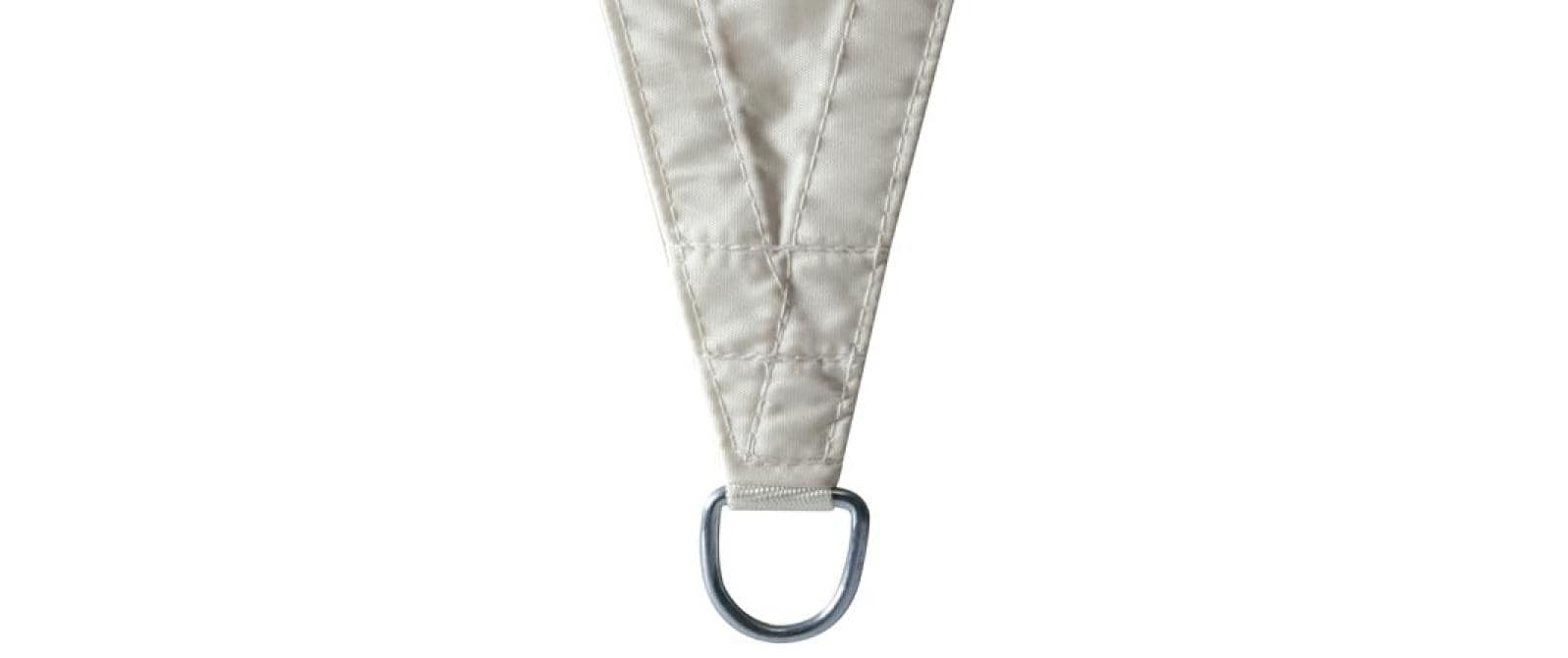 Sonnensegel 360 cm, ViereckDreieck, 3.6 x 3.6 m, creme