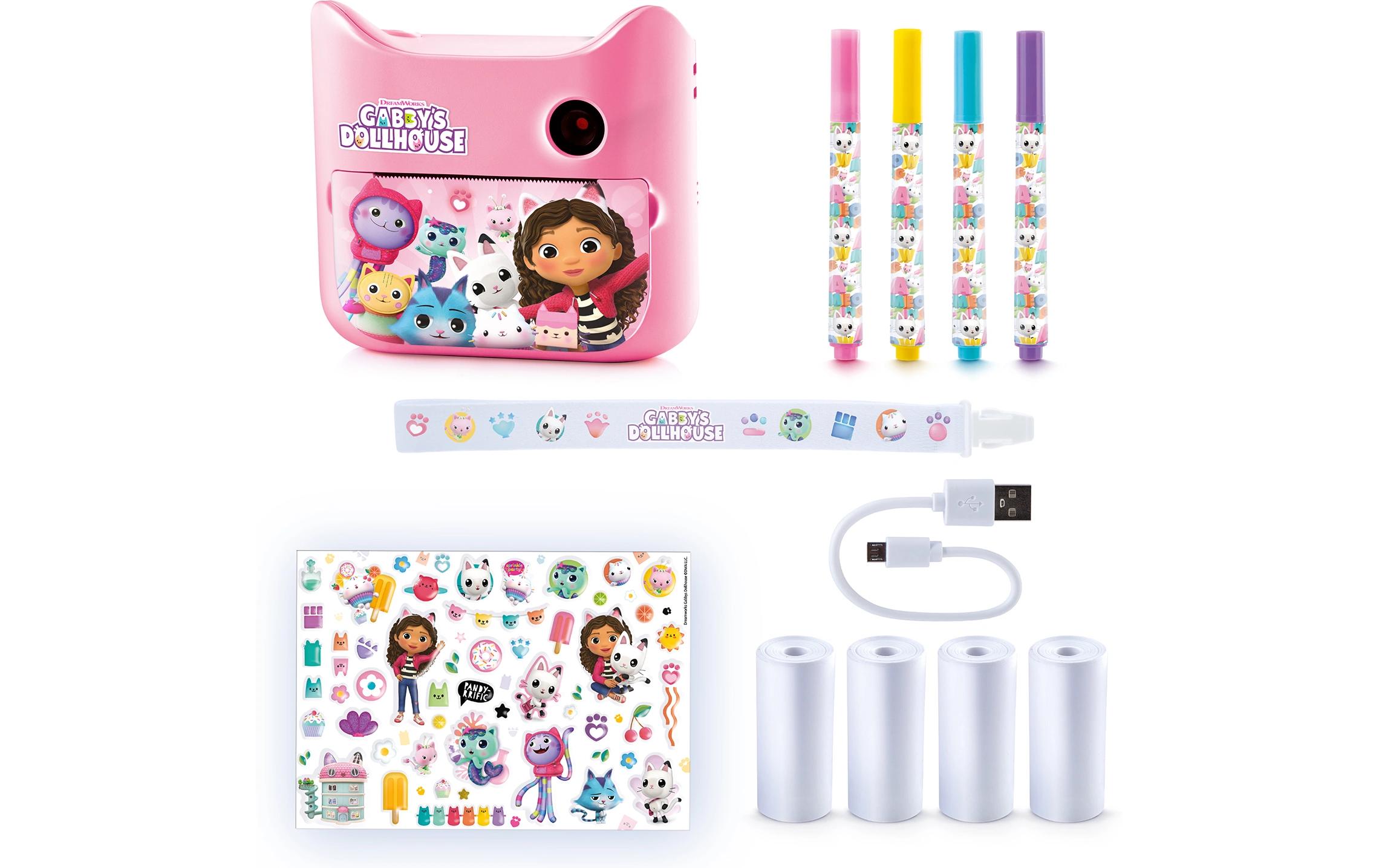Gabby's Dollhouse Instant Camera Mehrfarbig/RosaInnovative Digitalkamera mit sofortigem Druck