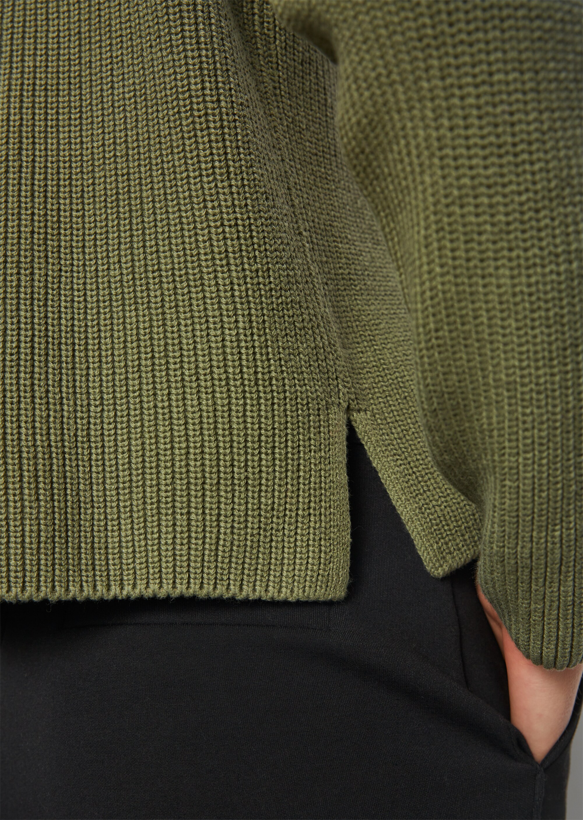 V-Neck-Cardigan relaxedaus Heavy-Weight-Organic-Cotton
