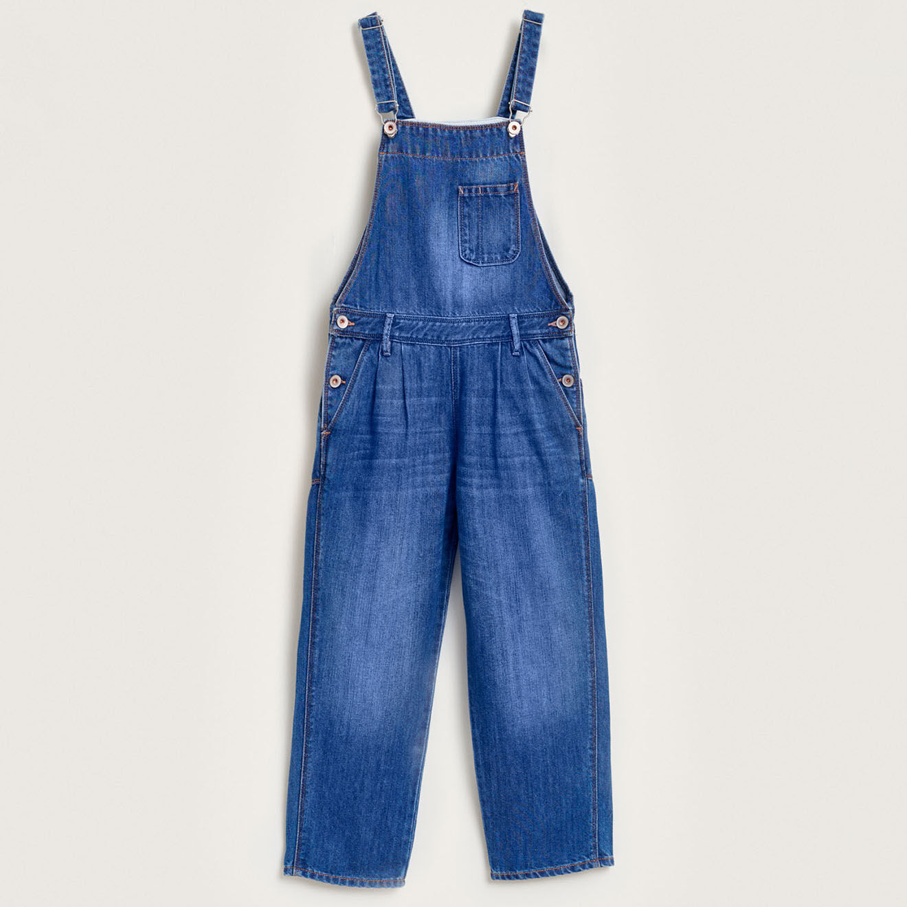 Bellerose Combinaison salopette en denim Pepino bleu