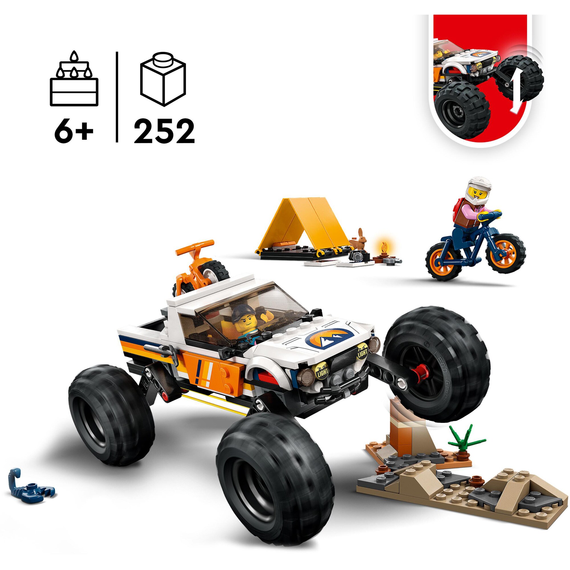 LEGO Konstruktionsspielzeug City Offroad Abenteuer
