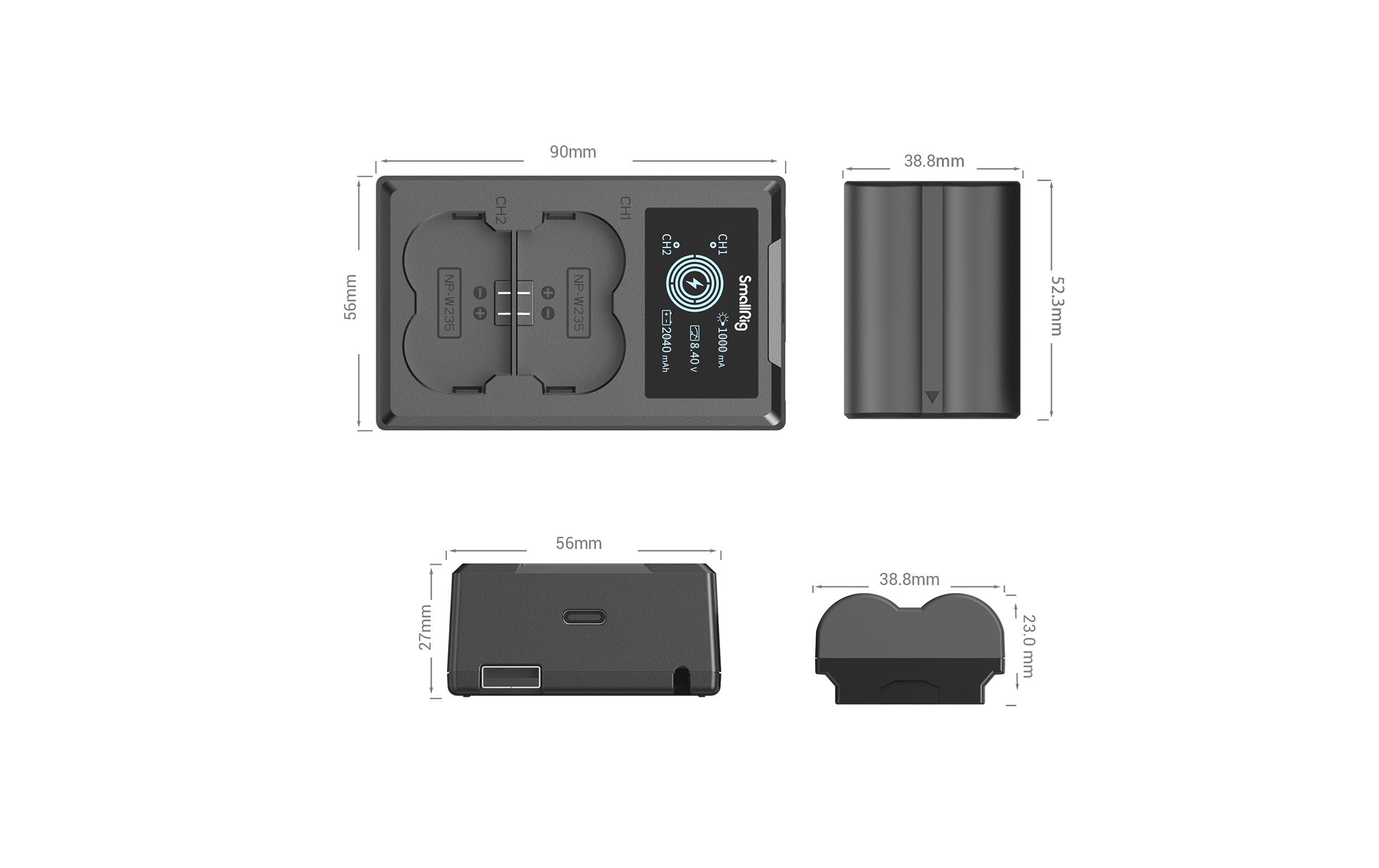 Digitalkamera-Akku NP-W235 Akku und Charger KitAkku und Charger Kit NP-W235 für Fujifilm Kameras