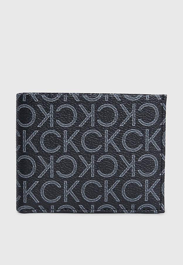 Carteira para notas com bloqueio RFID e logotipo.