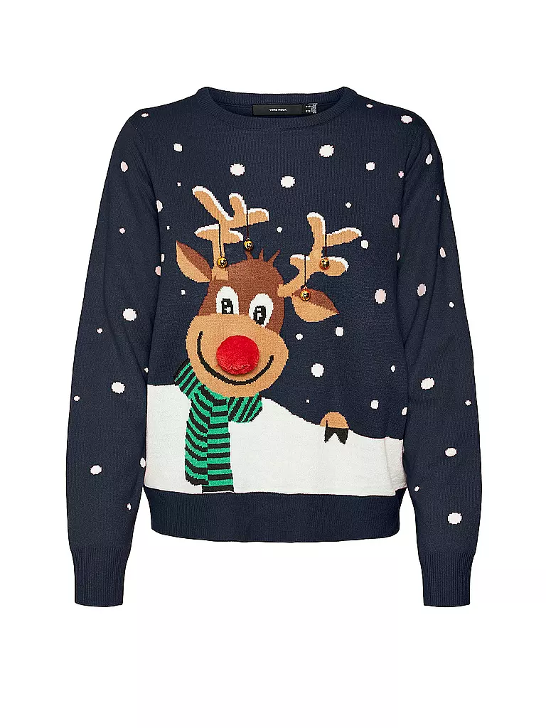 VERO MODA Pullover  VMSNOWY DEER dunkelblau