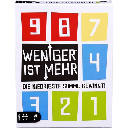 Mattel Games Weniger ist mehr, Kartenspiel, Gesellschaftsspiel, Familienspiel