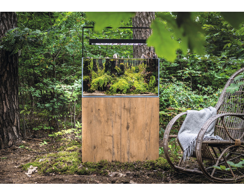 Aquariumkast AQUAEL UltraScape 60 x 30 x 80 cm bos, bovenste plank ca. 28 cm diep