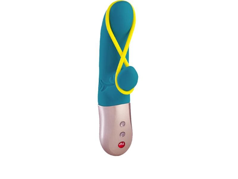 Fun Factory Vibrator Amorino petrol 17.6 cm Hochwertiger Rabbit Vibrator