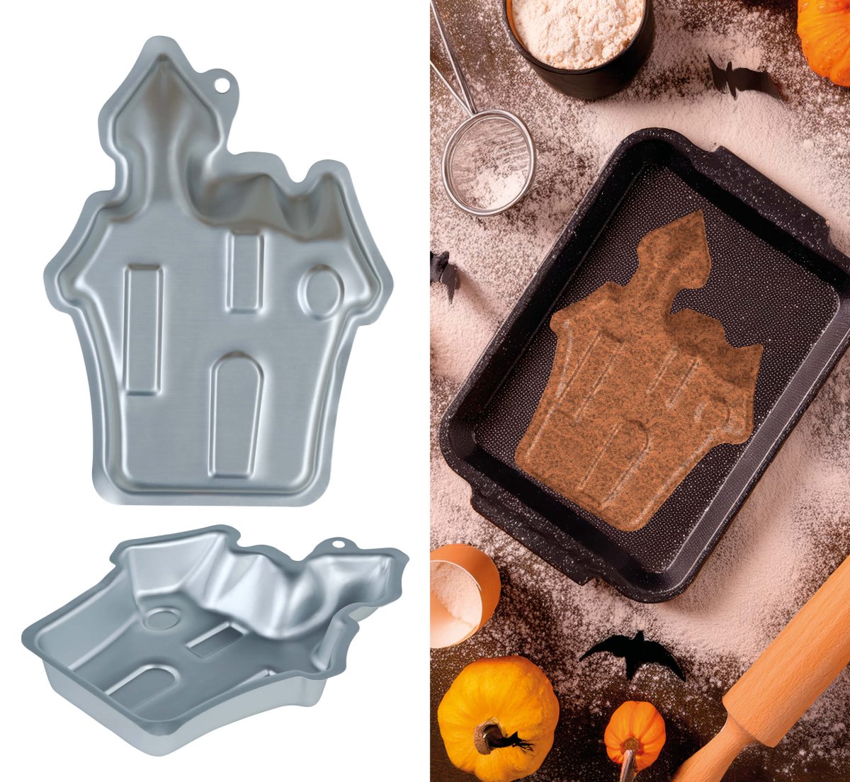 Halloween Koekvormpjes Kasteel 27cm