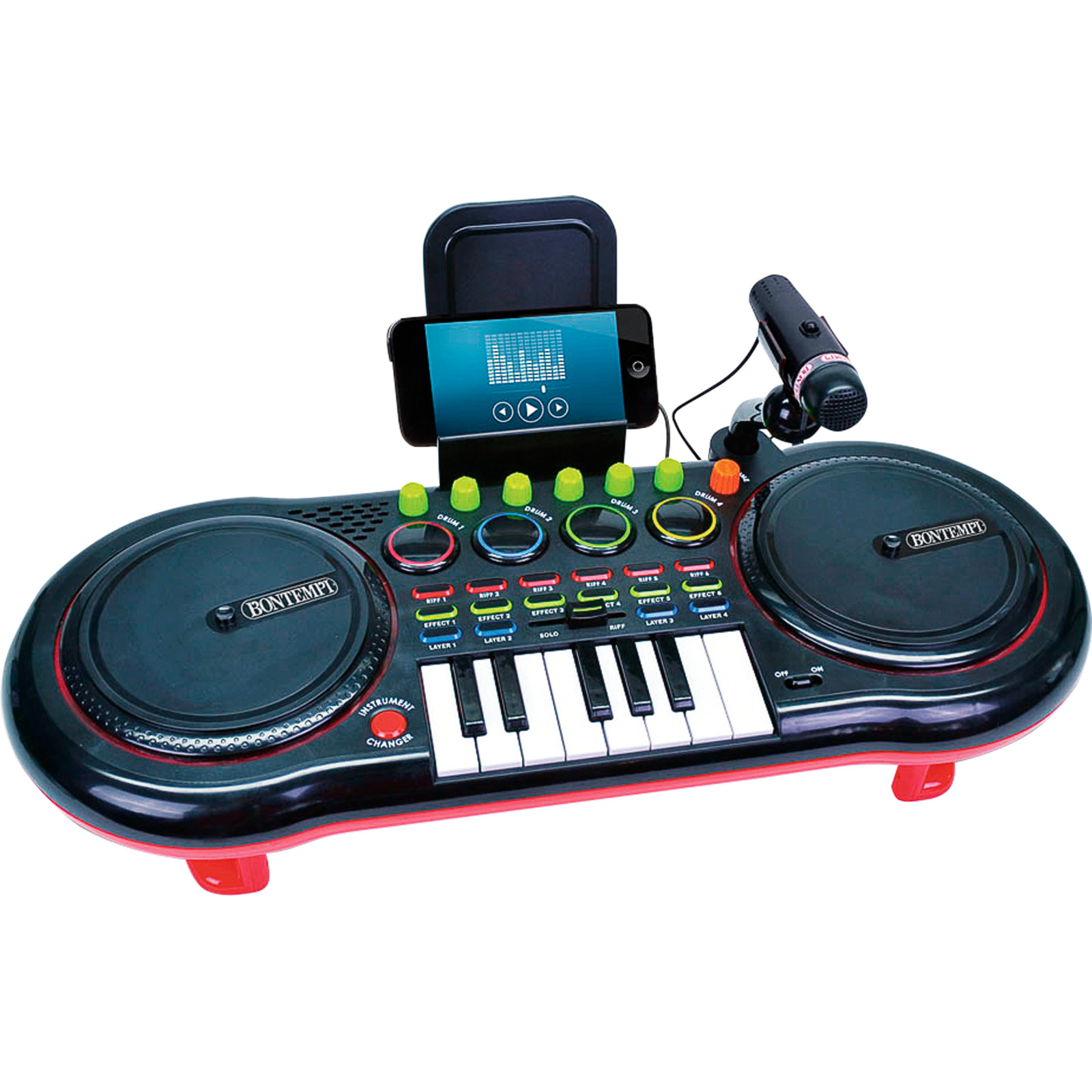DJ Mixer 2 Scratch Pads MP3 Anschluss