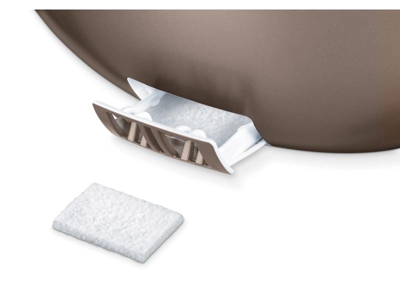 Beurer Mini-Luftbefeuchter LB 37 toffee Ultraschallvernebler für Raumgrössen von bis zu 20 m²