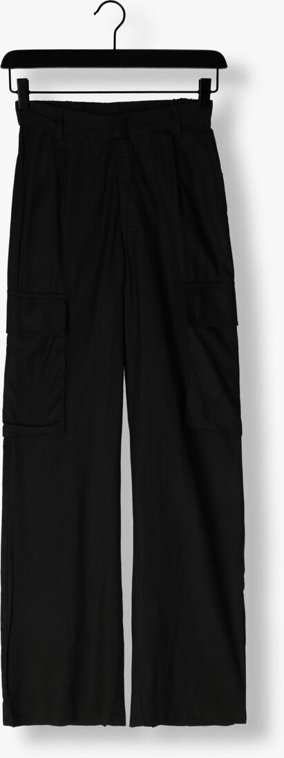 ALIX THE LABEL zwarte alix the label cargobroeken ladies woven linnen cargo pants