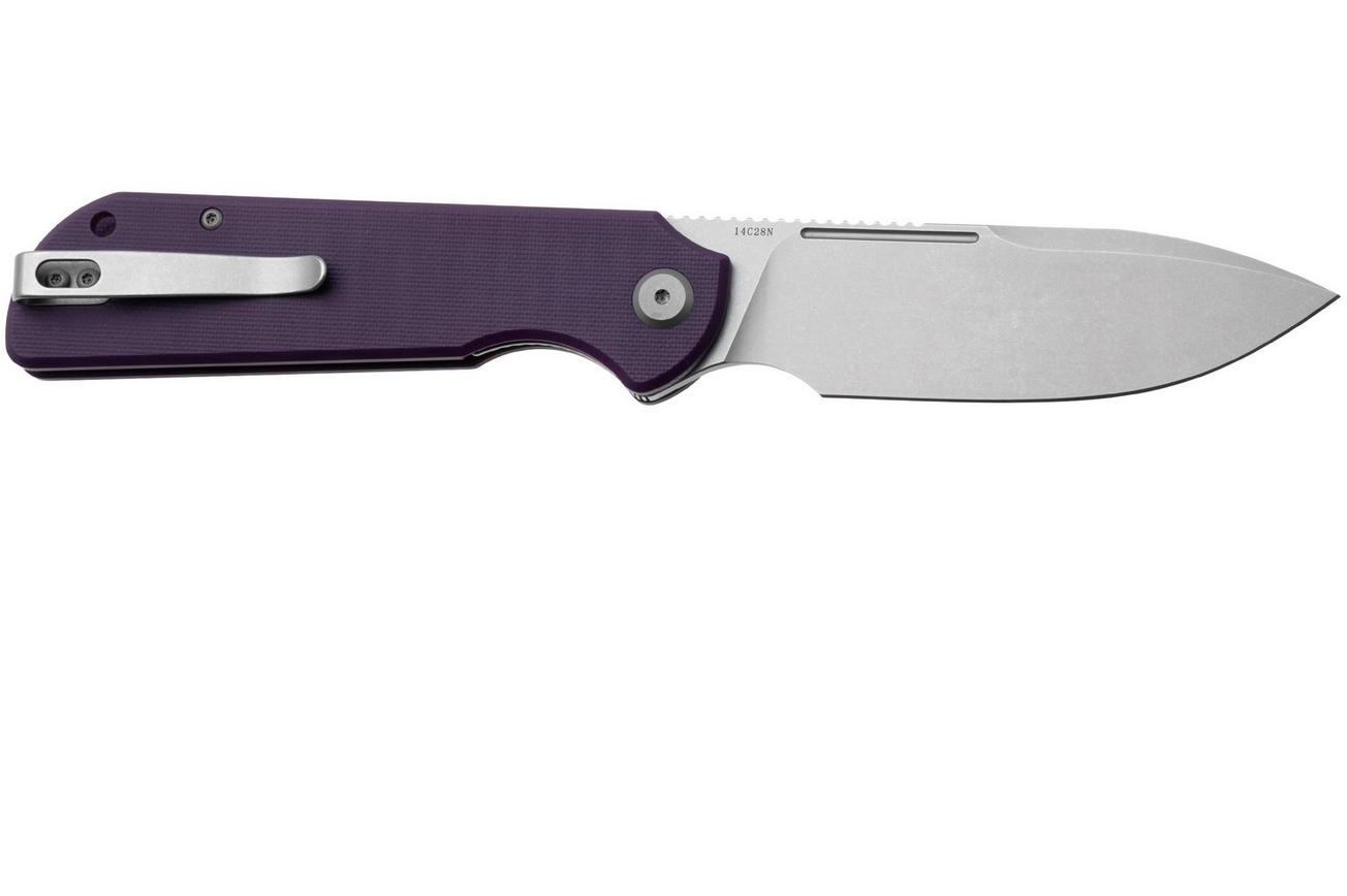 Eutektik Binary BIN-PSW-R Stonewashed 14C28N, Purple G10, zakmes