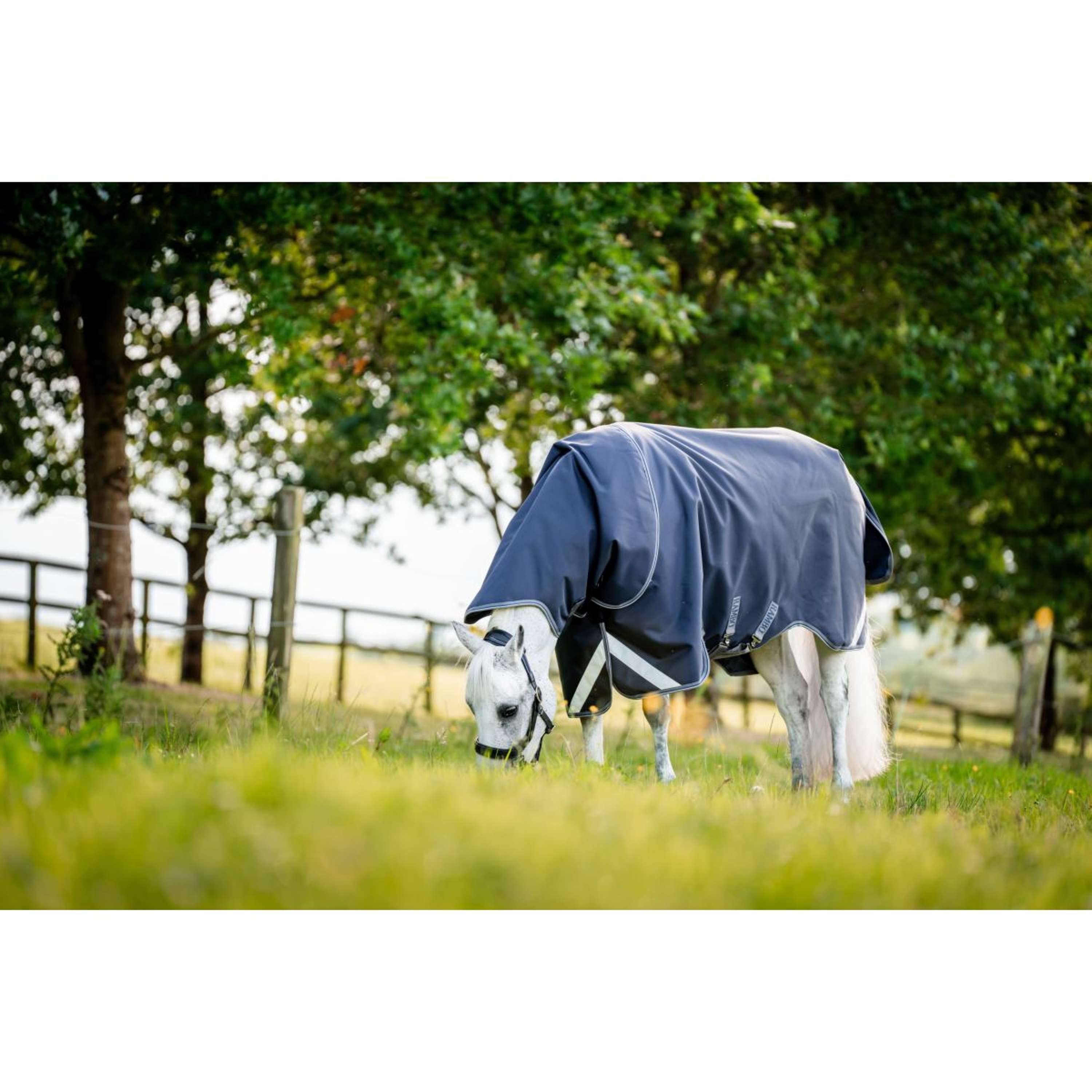 Rambo Turnout 1680D Plus 100g Navy/Thunderstorm Grey/Silver
