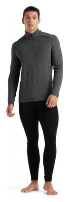 Maillot Manches Longues Icebreaker Mérinos 260 Tech Half Zip Gris
