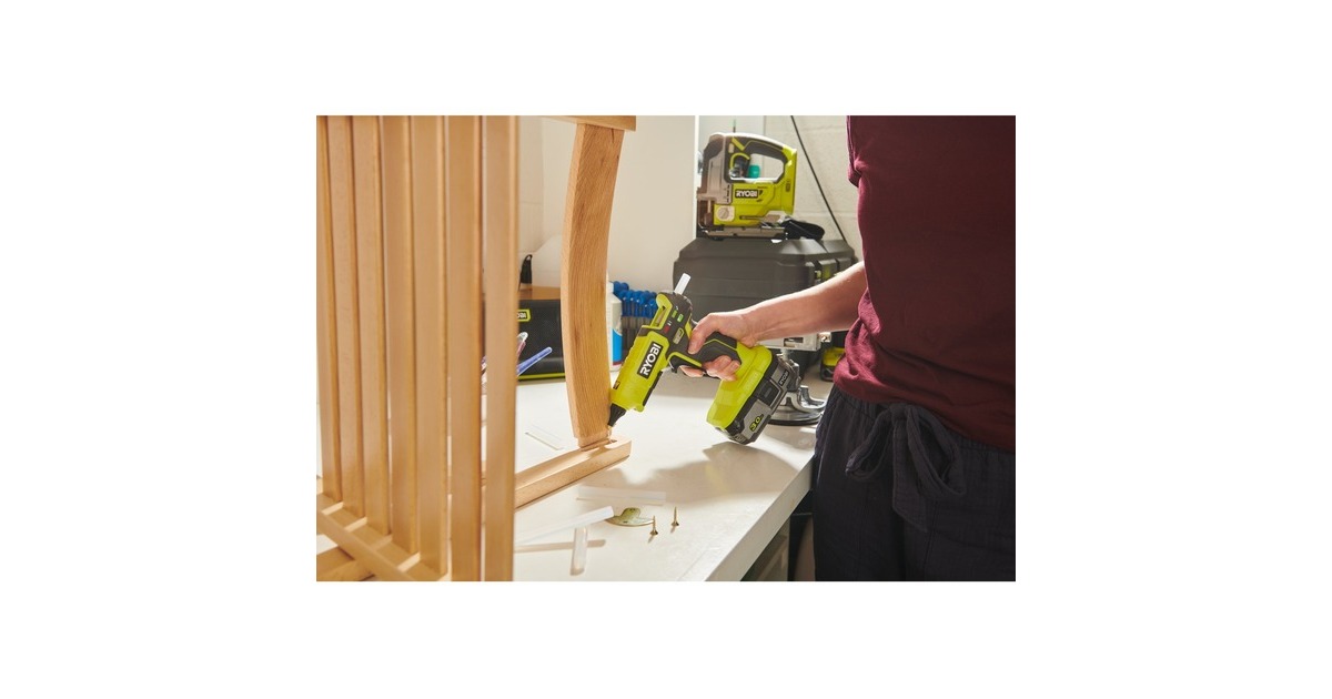 RyobiONE+ 18V Accu 2 temperaturen Lijmpistool RGL18-0  (Groen/zwart, Accu en lader niet inbegrepen)