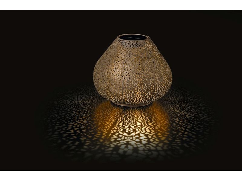 STT Laterne Solar Antic Lantern Jade L, Beige Solarleuchte zum Aufstellen