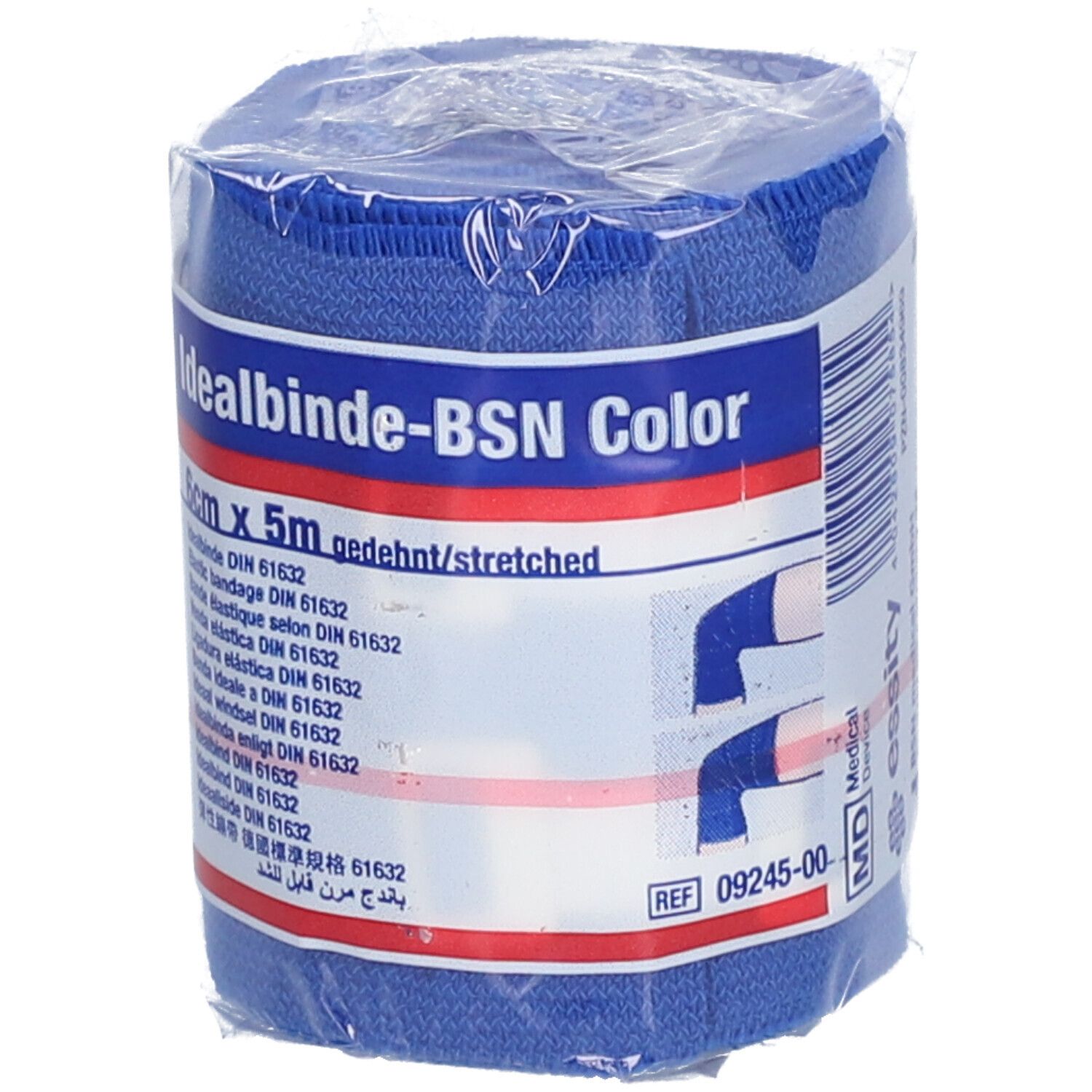 Idealbinde Color - blau 6 cm x 5 m in Zellglas