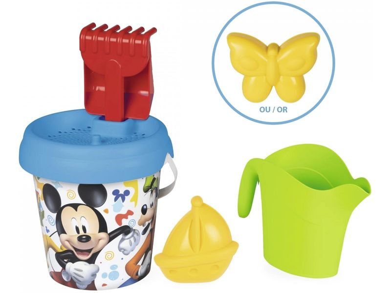 Smoby Eimergarnitur Micky 5 Teile Sandeimergarnitur mit Giesskanne