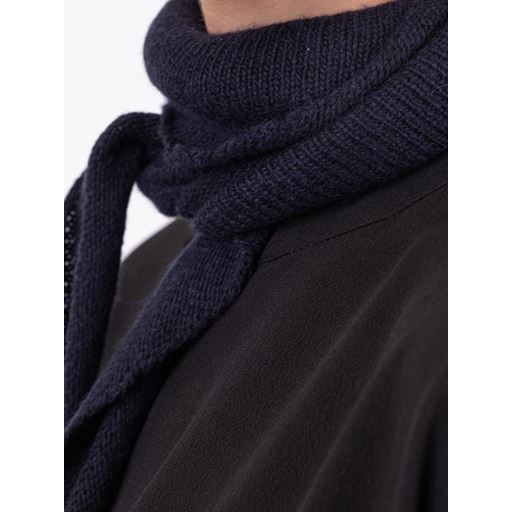Neo Noir Misty Knit Tørklæde, Navy